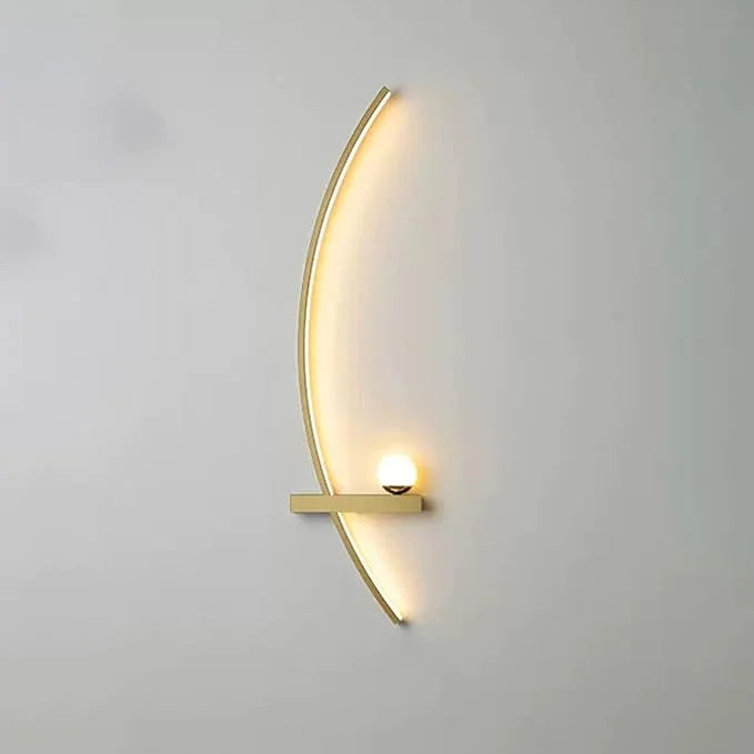 Minimalistische Arc Lineaire LED Wandlamp