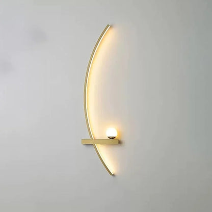 Minimalistische Arc Lineaire LED Wandlamp