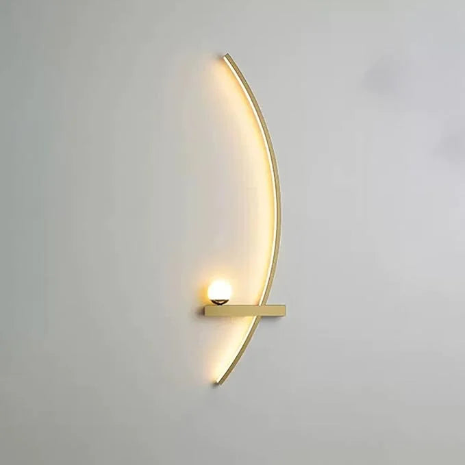 Minimalistische Arc Lineaire LED Wandlamp