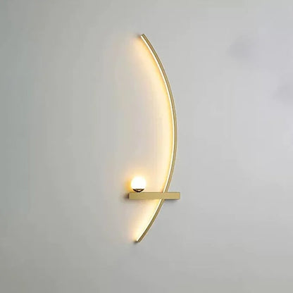 Minimalistische Arc Lineaire LED Wandlamp