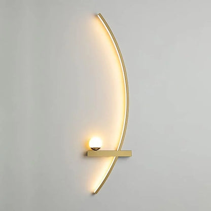 Minimalistische Arc Lineaire LED Wandlamp