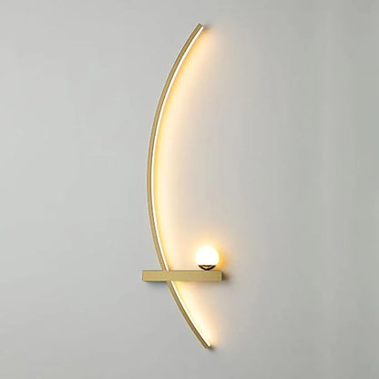 Minimalistische Arc Lineaire LED Wandlamp