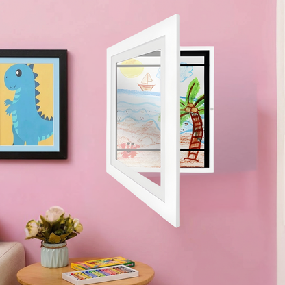 Fotolijst Kindertekeningen Opbergframe Houten Wandlijst