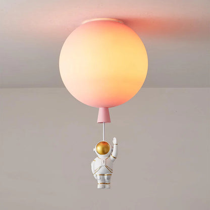 Speelse Maan en Astronaut Ontwerp LED Plafondlicht