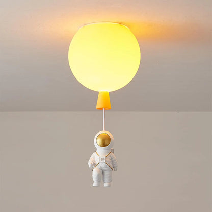 Speelse Maan en Astronaut Ontwerp LED Plafondlicht