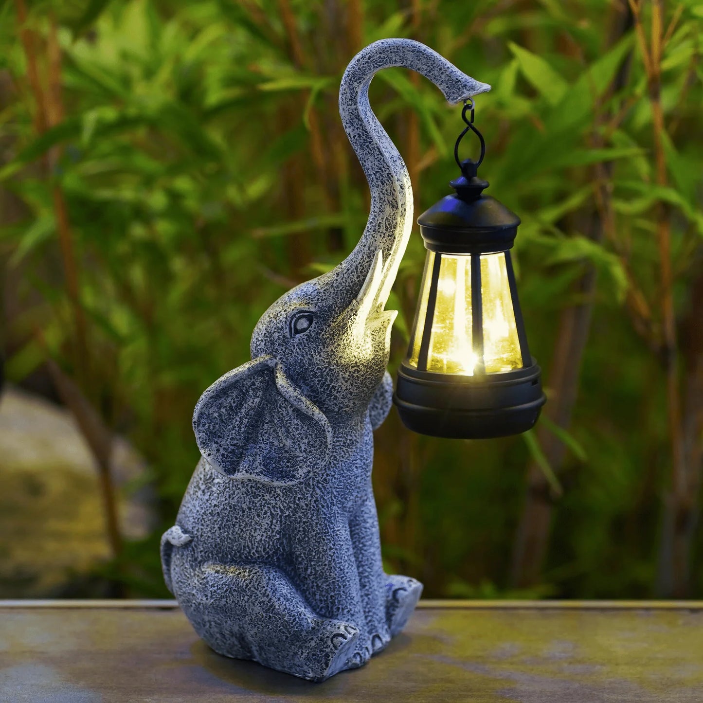 Sfeervolle Solar Tuinlamp met Olifant