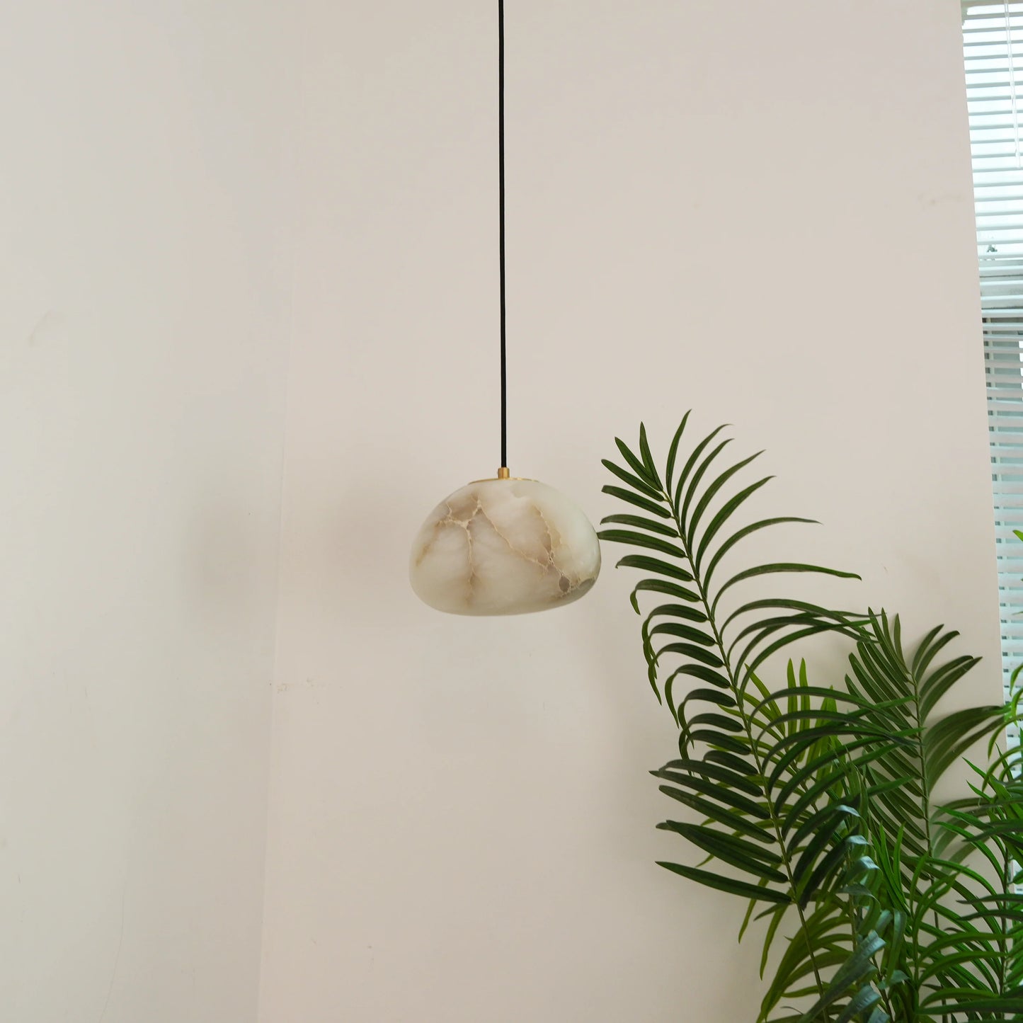 Moderne Albast Natuursteen Hanglamp)