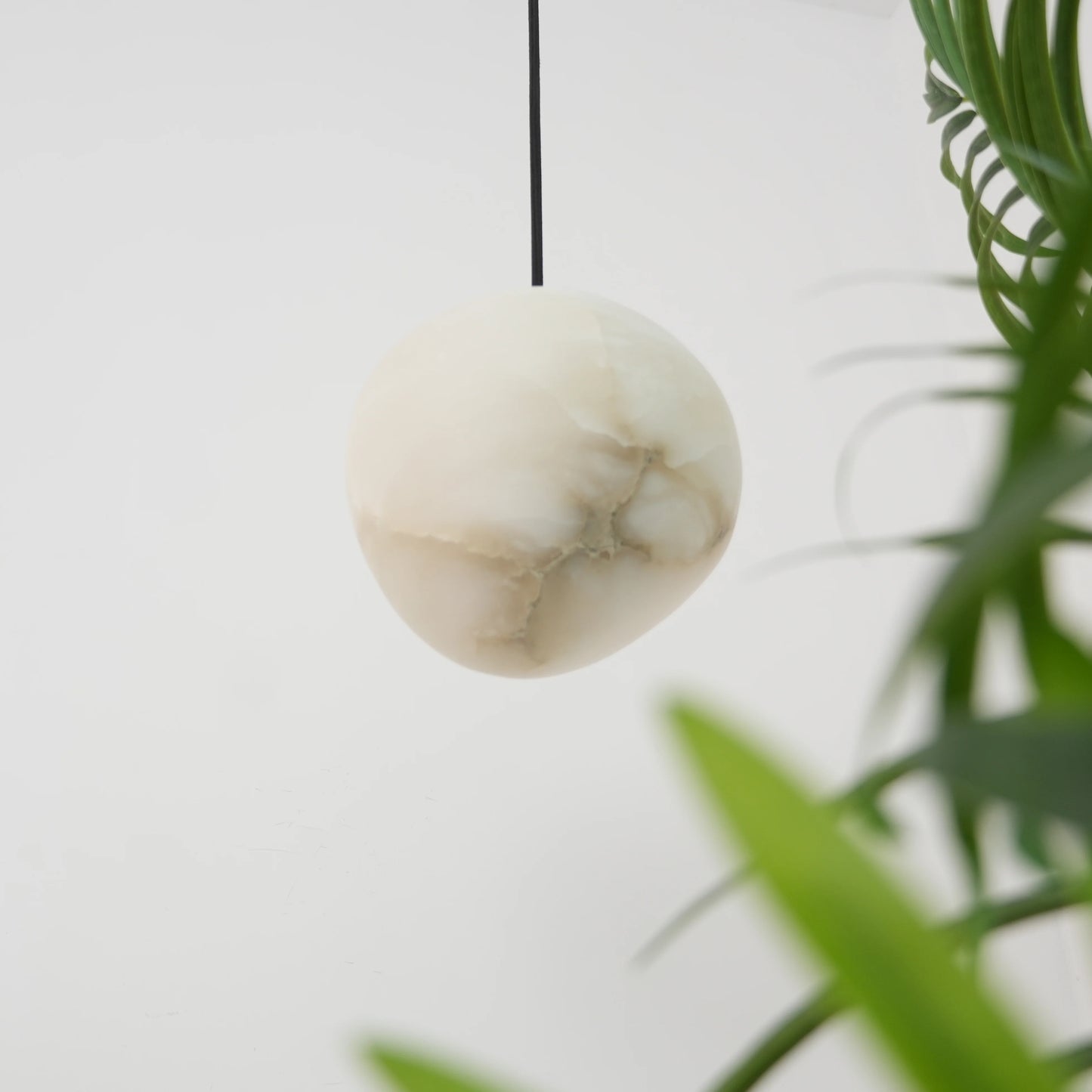 Moderne Albast Natuursteen Hanglamp)