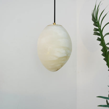 Moderne Albast Natuursteen Hanglamp)