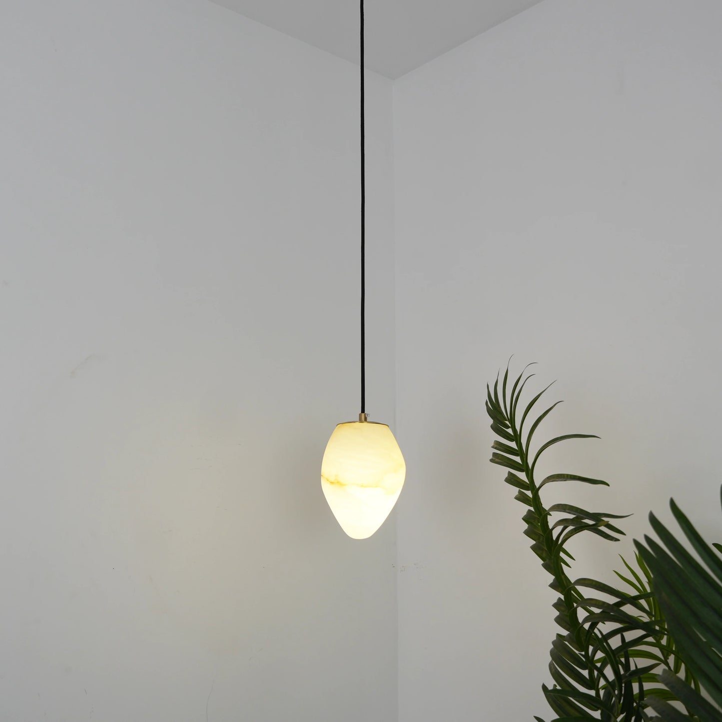 Moderne Albast Natuursteen Hanglamp)