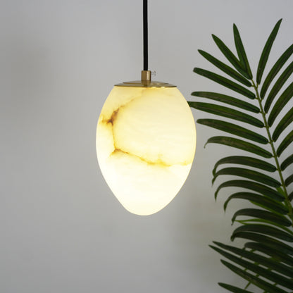 Moderne Albast Natuursteen Hanglamp)