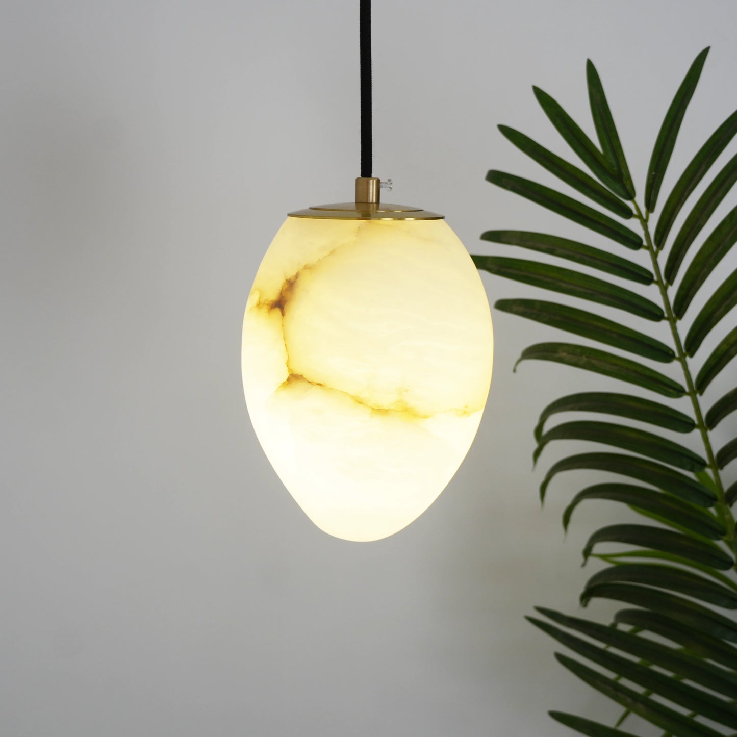 Moderne Albast Natuursteen Hanglamp)