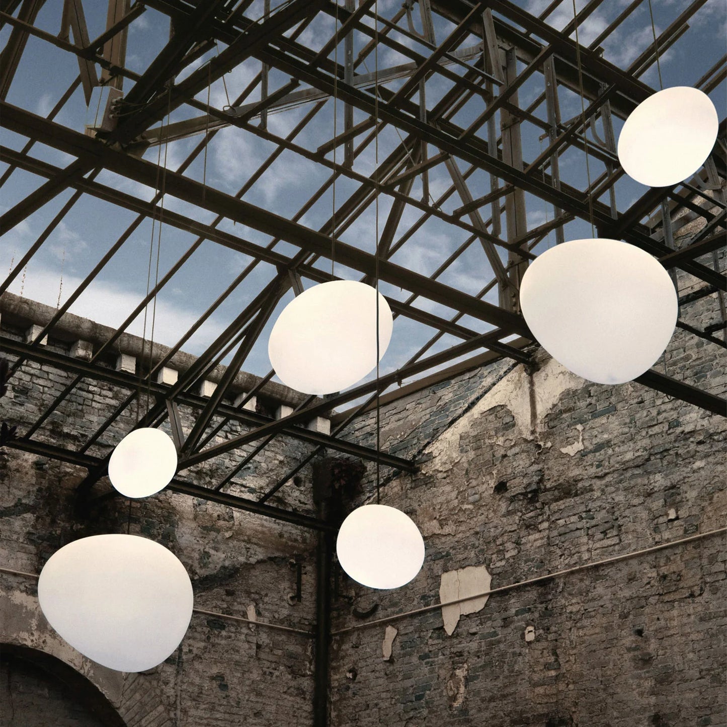Moderne Albast Natuursteen Hanglamp)