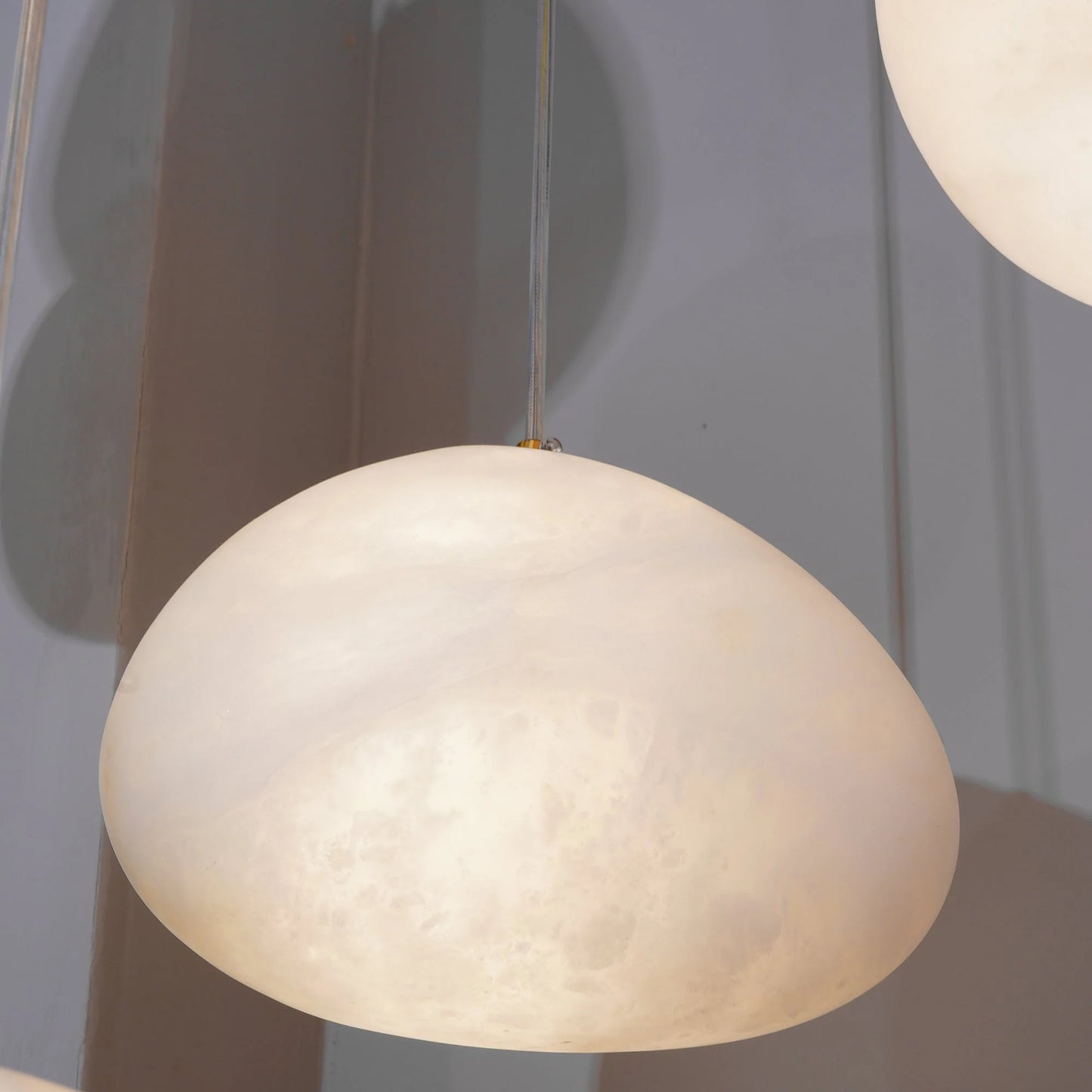 Moderne Albast Natuursteen Hanglamp)