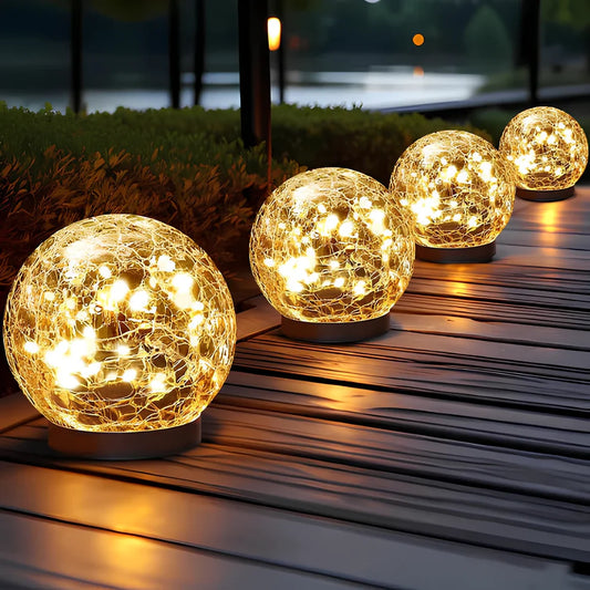 Moderne Zonne-Energie Glazen Tuinlamp