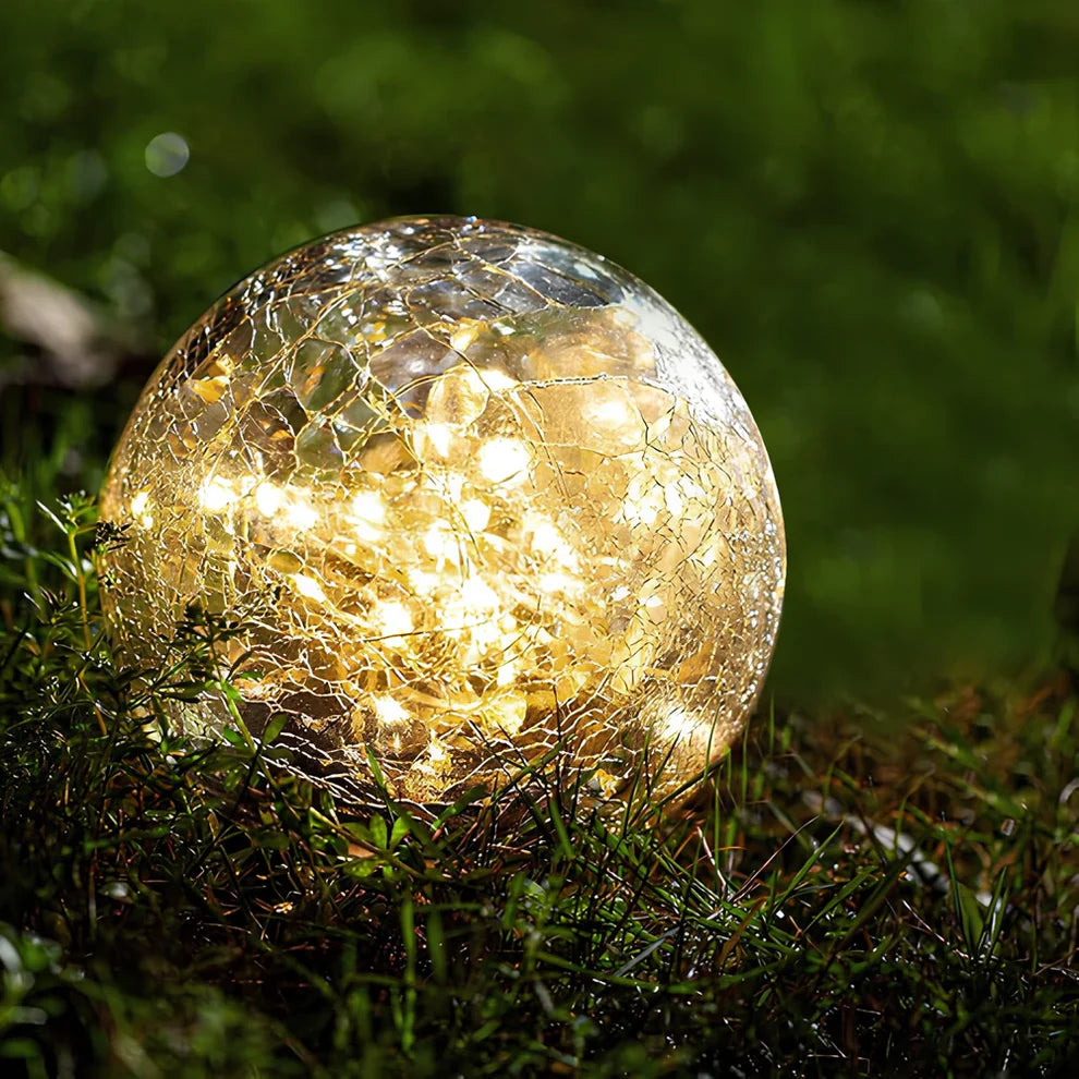 Moderne Zonne-Energie Glazen Tuinlamp