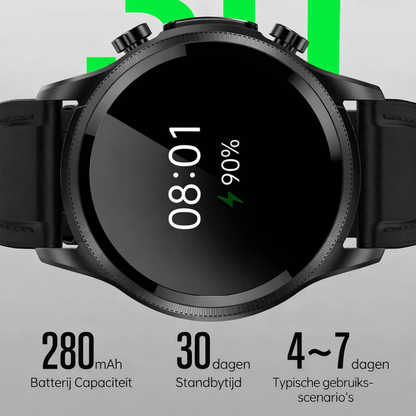Smartwatch Gezondheidsmonitor Glucose Hartslag Waterdicht