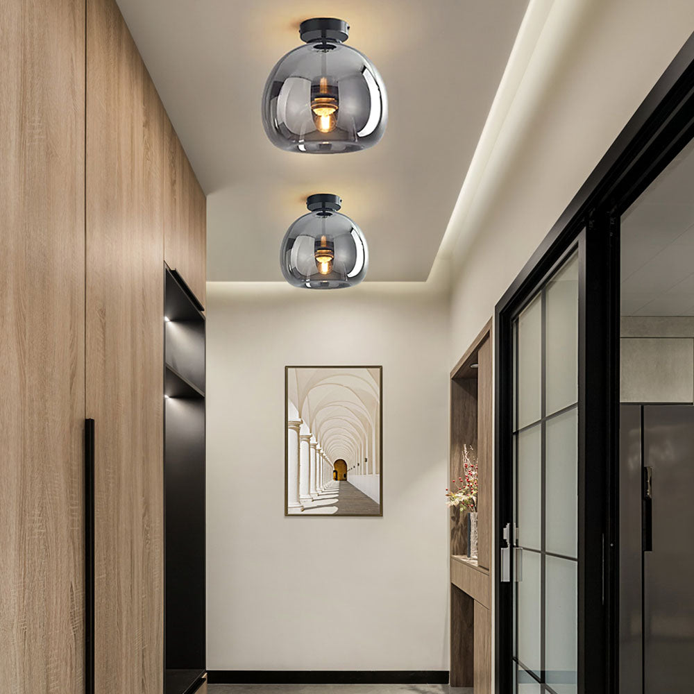 Plafondlamp Glas Metaal Moderne Gang Verlichting