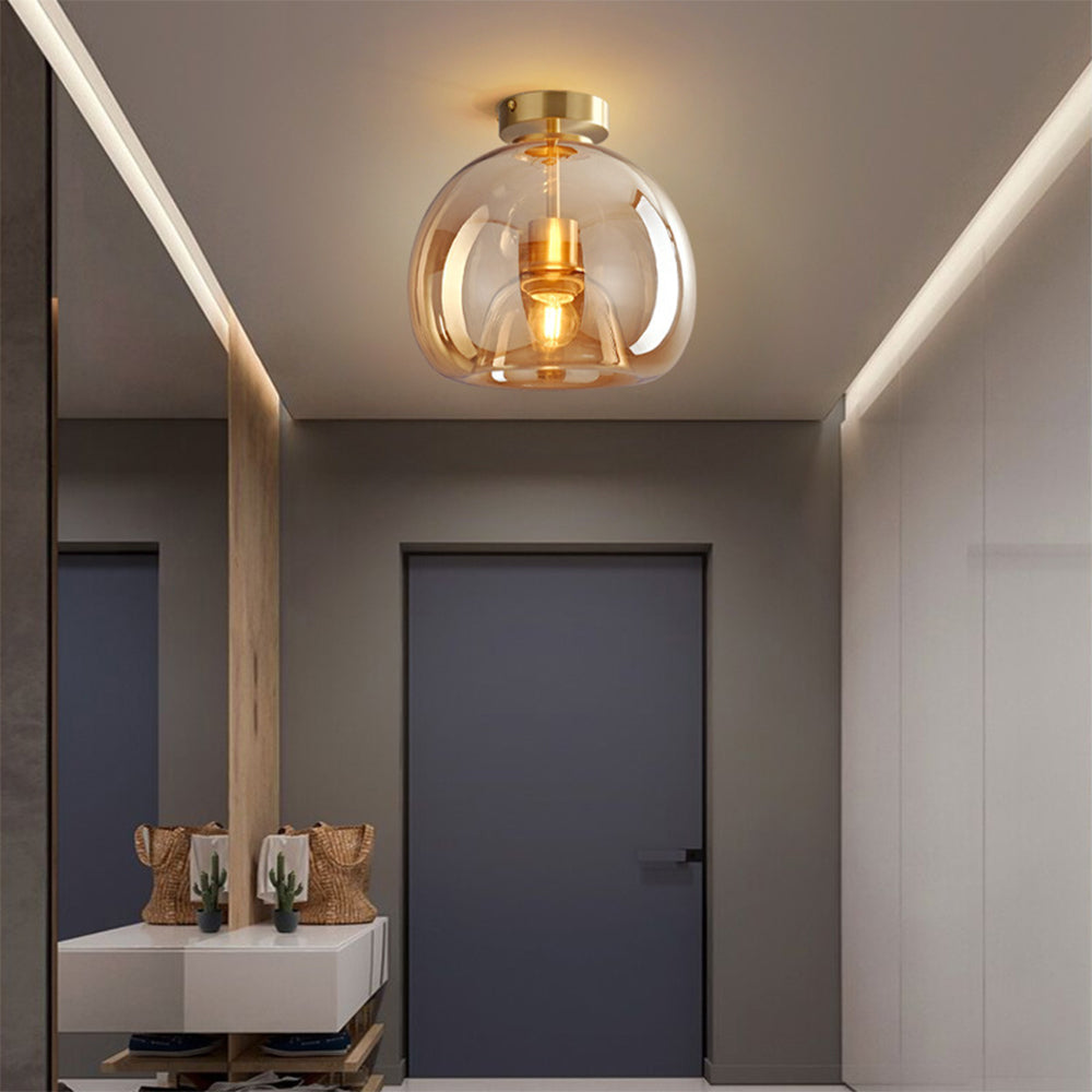 Plafondlamp Glas Metaal Moderne Gang Verlichting