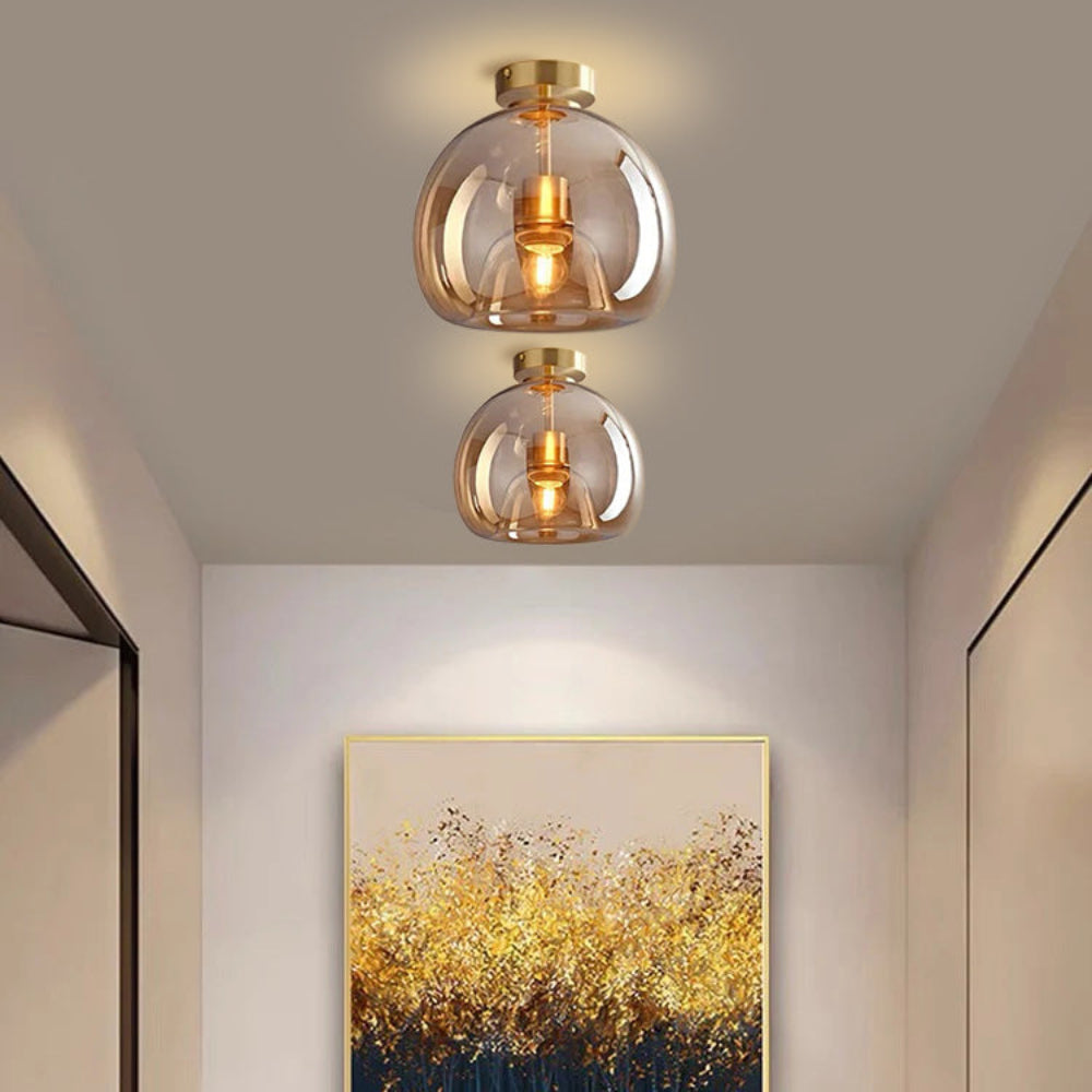 Plafondlamp Glas Metaal Moderne Gang Verlichting