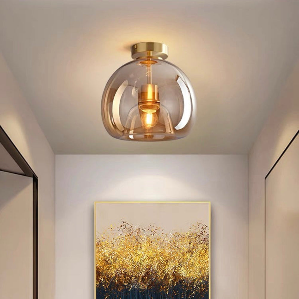 Plafondlamp Glas Metaal Moderne Gang Verlichting