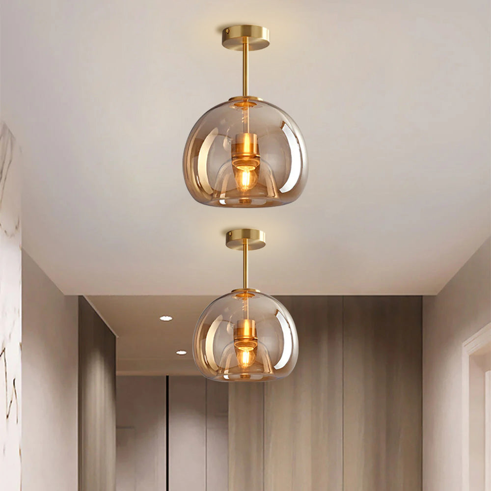 Plafondlamp Glas Metaal Moderne Gang Verlichting