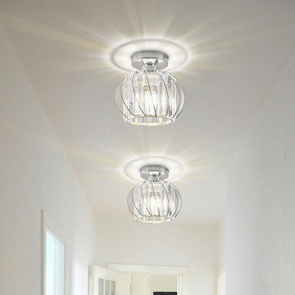 Plafondlamp Glas Metaal Vintage Industriele Verlichting