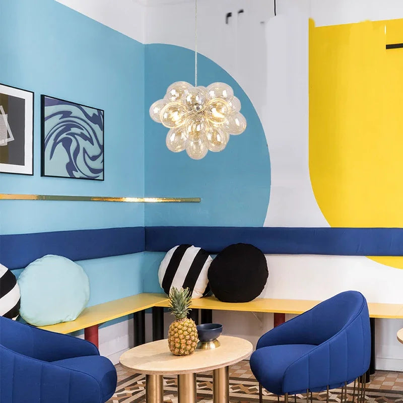 Moderne Glazen Bol hanglamp Kroonluchter