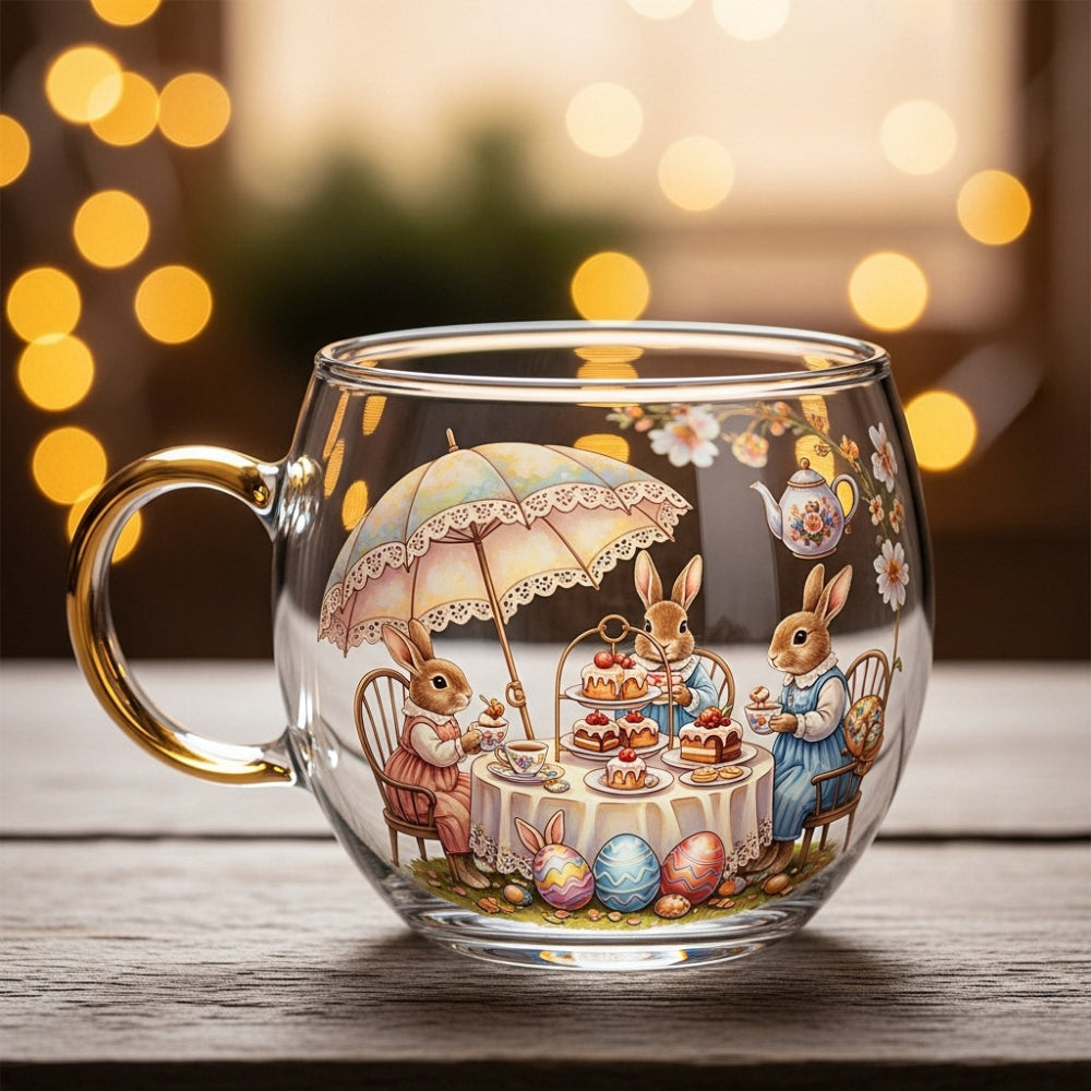 Koffiemok Glas Kerst Design Winter Mok