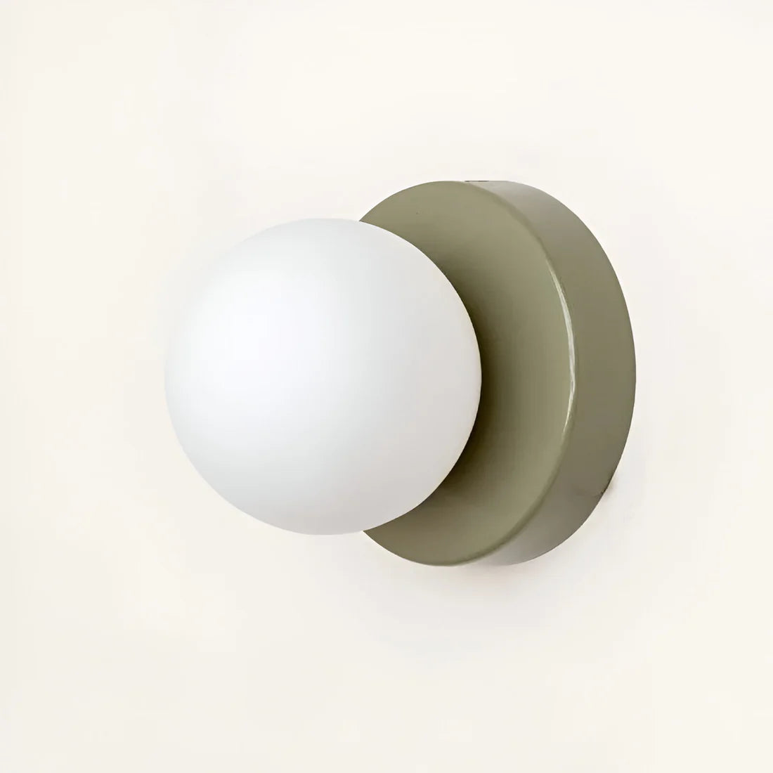 Noordse Ronde LED Wandlamp van Glas