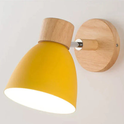 OakAura Moderne Houten Kleurrijke Wandlamp