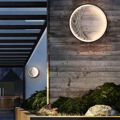 Luna Curve-Waterdichte Maanvorm LED Buiten Wandlamp