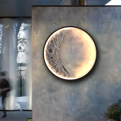 Luna Curve-Waterdichte Maanvorm LED Buiten Wandlamp
