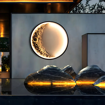Luna Curve-Waterdichte Maanvorm LED Buiten Wandlamp