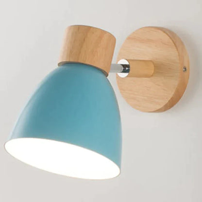 OakAura Moderne Houten Kleurrijke Wandlamp