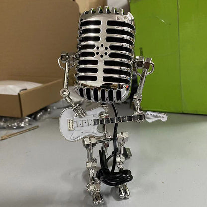 Stijlvolle Omvix Robot Tafellamp met Gitaar
