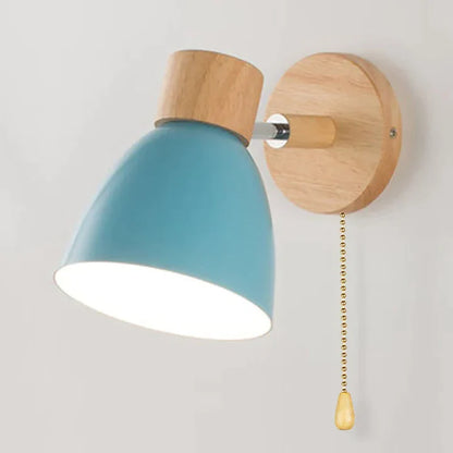 OakAura Moderne Houten Kleurrijke Wandlamp