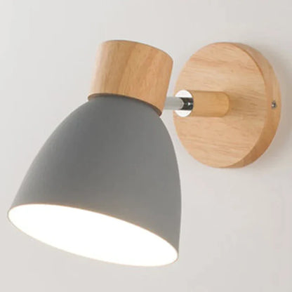 OakAura Moderne Houten Kleurrijke Wandlamp