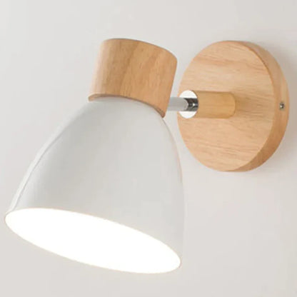 OakAura Moderne Houten Kleurrijke Wandlamp