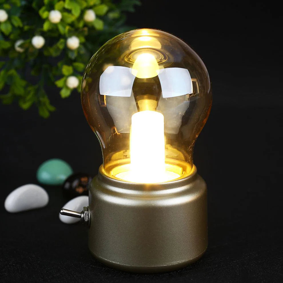 Retro Draagbare LED Tafellamp met USB Oplaad