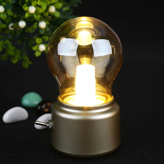 Retro Draagbare LED Tafellamp met USB Oplaad