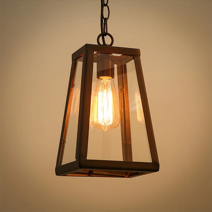 Retro Industriële Stijl Glazen Hanglamp