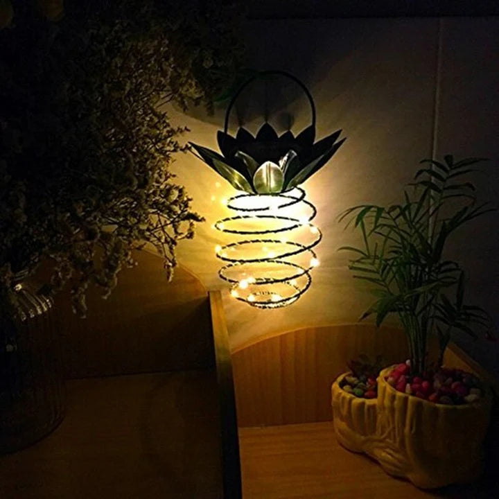 Hangende Solar Decoratieve Ananas Buitenverlamp