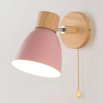 OakAura Moderne Houten Kleurrijke Wandlamp