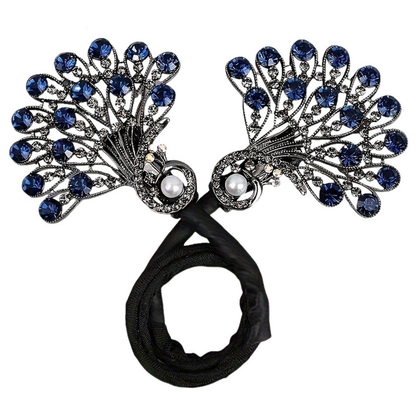 Haarklem Vintage Pauw Kristal Haarclip Dames