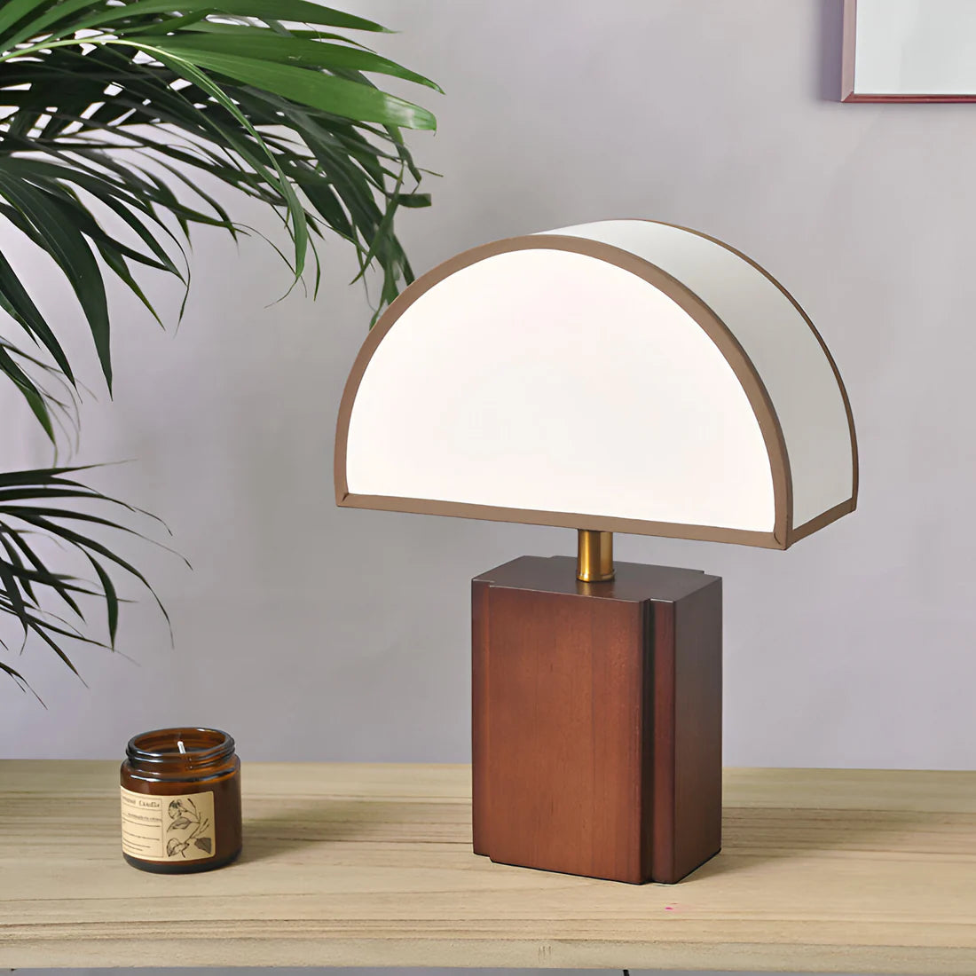 Moderne Halve Maan Wabi Sabi Stijl Tafellamp