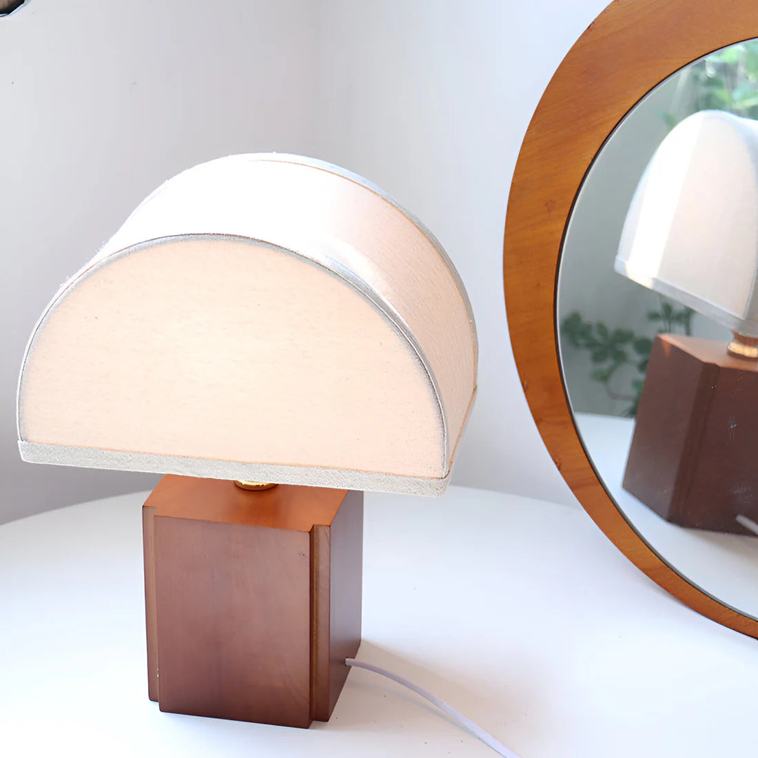 Moderne Halve Maan Wabi Sabi Stijl Tafellamp