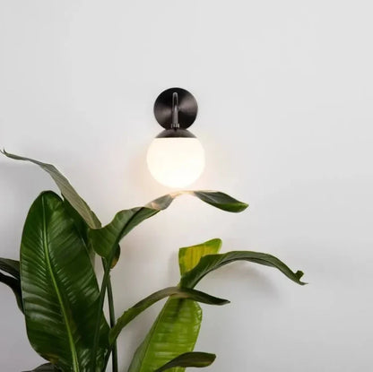Moderne Halo korst Glazen Bol Wandlamp
