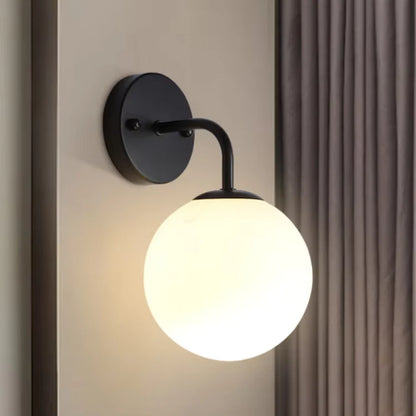 Moderne Halo korst Glazen Bol Wandlamp