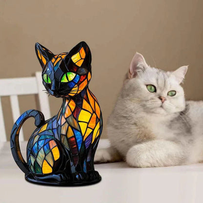 Tafellamp Glas Handgemaakt Kat Sfeerverlichting Decoratie